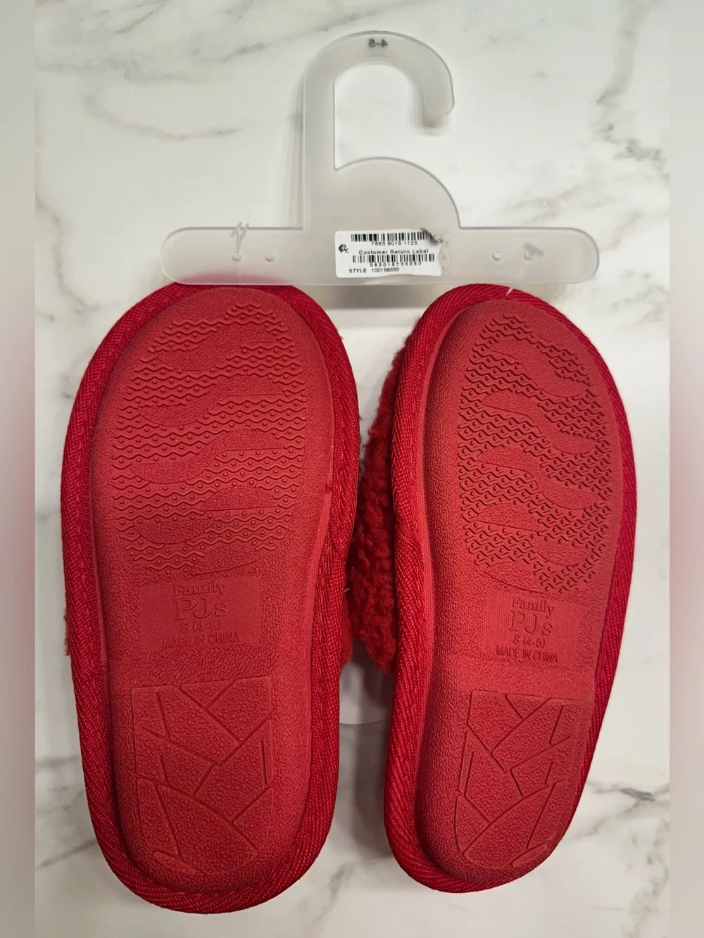 Holiday Slip-On Fuzzy Slippers - NWT